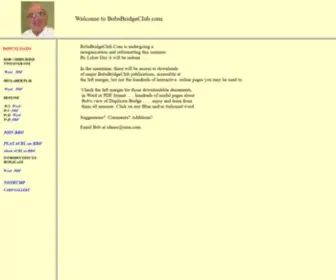 Bobsbridgeclub.com(Main) Screenshot