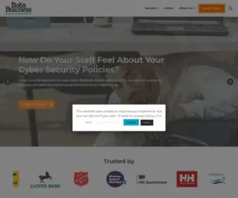 Bobsbusiness.co.uk(Award-winning cybersecurity courses and phishing training for organisations of all sizes) Screenshot