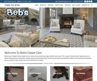 Bobscarpetcare.com(Bobs Carpet Care) Screenshot