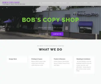 Bobscopyshop.com(710 W) Screenshot