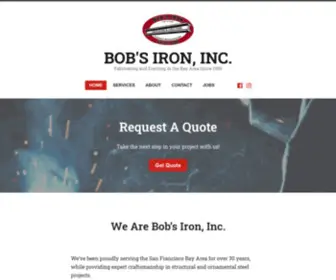 Bobsironinc.com(Fabricating and Erecting in the Bay Area Since 1989) Screenshot