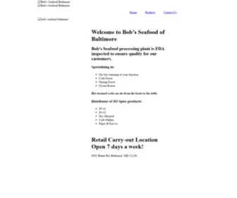 Bobsseafoodbaltimore.com(Bob's Seafood Baltimore) Screenshot