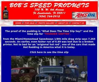 Bobsspeedproducts.com(Bobs Speed Products) Screenshot