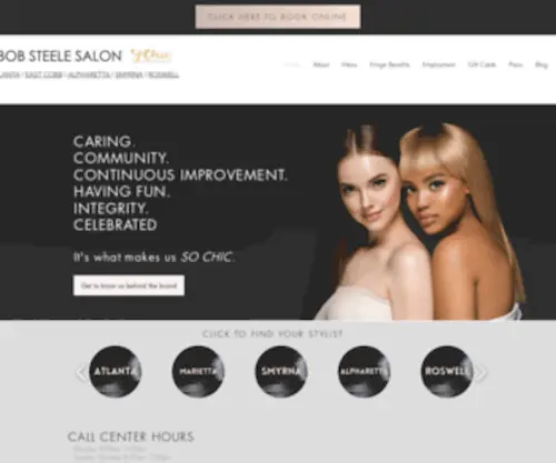 Bobsteele.com(Bob Steele Salon) Screenshot