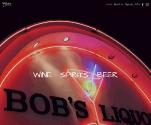 Bobswine.com(Bob's Liquor & Wine) Screenshot