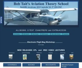 Bobtait.com.au(Bob Tait's Aviation Theory School) Screenshot