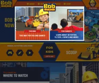 Bobthebuilder.com(Ontdek het laatste nieuws en lees over nieuwe activiteiten) Screenshot