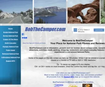 Bobthecamper.com(Your Place for National Park Photos and Reviews) Screenshot