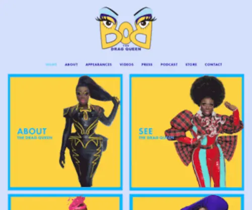 Bobthedragqueen.com(Bob the drag queen) Screenshot