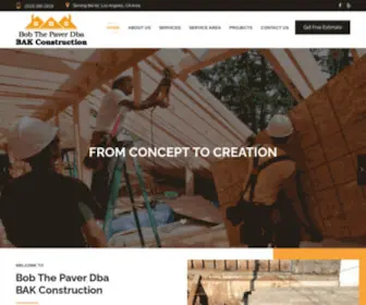 Bobthepaver.com(Bob The Paver Dba BAK Construction) Screenshot