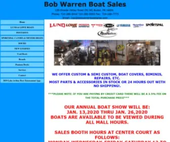 Bobwarrenboatsales.com(Bob Warren Boat Sales) Screenshot