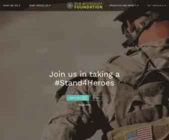 Bobwoodrufffoundation.org(Investing in the Next Chapter for Our Veterans) Screenshot