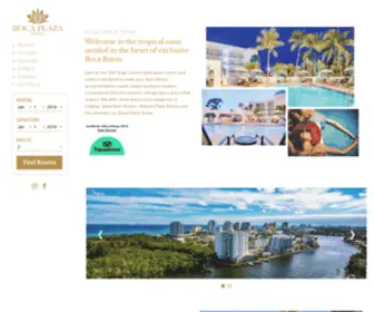 Bocaplazahotel.com(BOCA RATON Plaza Hotel and Suites) Screenshot