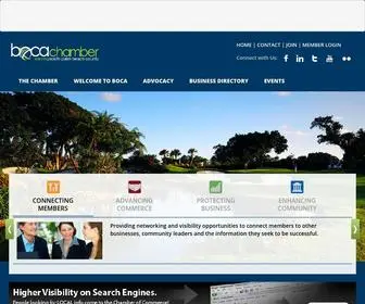 Bocaratonchamber.com(Greater Boca Raton Chamber of Commerce) Screenshot