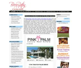 Bocaraton.com(Boca Raton FL Events Restaurants Hotels Mall Weather) Screenshot