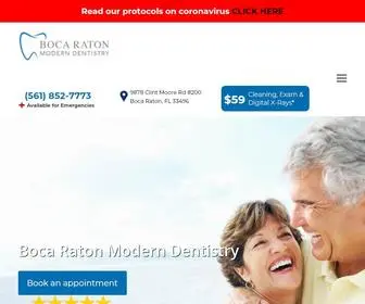 Bocaratonmoderndentistry.com(Boca Raton FL Dentist) Screenshot