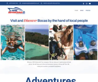 Bocasdeltoroadventures.com(In Bocas del Toro) Screenshot