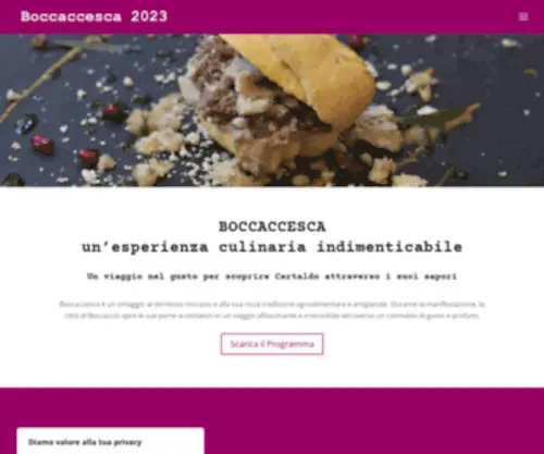 Boccaccesca.it(Boccaccesca 2012 /ottobre 2012) Screenshot