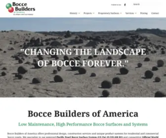 Boccebuildersofamerica.com(Bocce Ball Court Construction) Screenshot