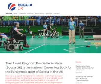 Boccia.uk.com(Boccia UK) Screenshot