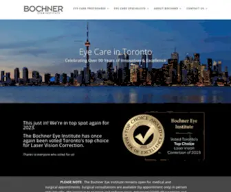 Bochner.com(Laser Eye Surgery Scarborough) Screenshot