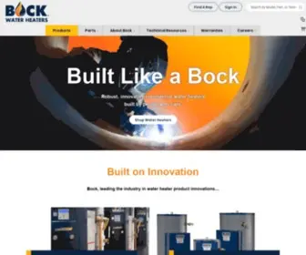 Bockwaterheaters.com(Oil-Fired, Gas, and Indirect Water) Screenshot