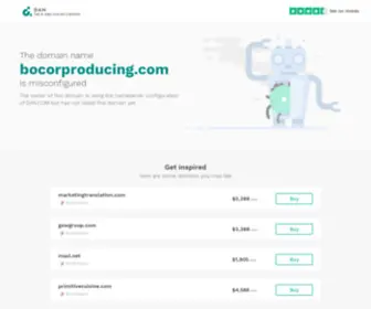 Bocorproducing.com(Buy and Sell Domain Names) Screenshot