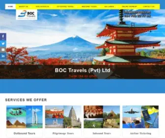 Boctravels.com(BOC Travels) Screenshot