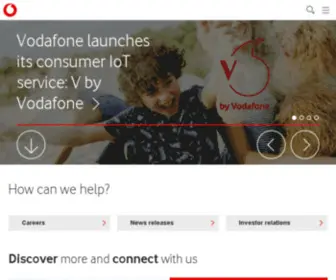 Bodafone.com(The Corporate Website of Vodafone Group Plc) Screenshot