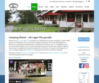 Bodahamnscamping.se(Familjevänlig camping på Öland) Screenshot