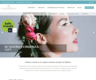 Bodasvelasresorts.com(Destinos para Bodas en México) Screenshot