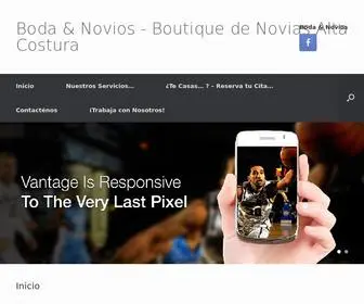 Bodaynovios.com(Boutique de Novias Alta Costura) Screenshot