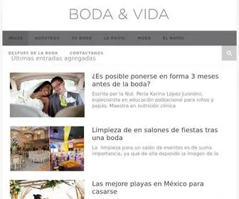 Bodayvida.com(Revista Magazine enfocado al sector de la boda y al estilo de vida) Screenshot