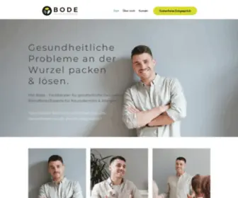 Bode-Gesundheit.de(Ganzheitliche Ernährungsberatung & Gesundheitsberatung mit System) Screenshot