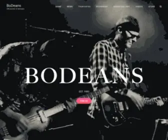 Bodeans.com(Official site of BoDeans) Screenshot