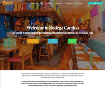 Bodegacantina.co.uk(Bodega Cantina) Screenshot