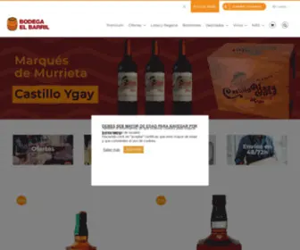 Bodegaelbarril.es(Tienda de bebidas alcohólicas) Screenshot