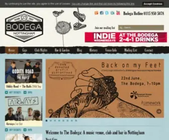 Bodeganottingham.com(The Bodega) Screenshot