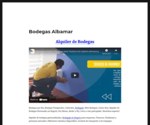 Bodegasalbamar.com(Alquiler de Mini Bodegas en Bogota y Medellin) Screenshot