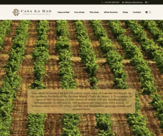 Bodegascasalarad.com(Bodegas Casa la Rad) Screenshot