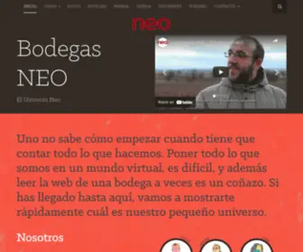 Bodegasneo.com(Bodegas y Viñedos NEO) Screenshot