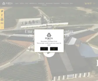 Bodegasportia.com(Bodegas Portia) Screenshot
