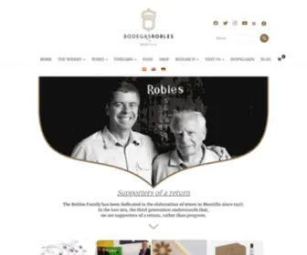 Bodegasrobles.com(Bodega de vino Montilla Moriles) Screenshot