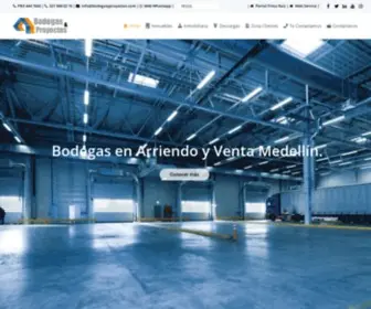 Bodegasyproyectos.com(Bodegas en Arriendo y Venta Medell) Screenshot