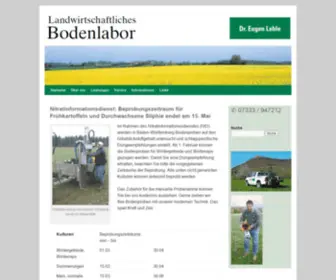 Bodenlabor.de(Landwirtschaftliches Bodenlabor Dr) Screenshot