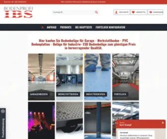 Bodenplatten-Shop.de(Garagenboden, Werkstattboden, Industrieboden) Screenshot