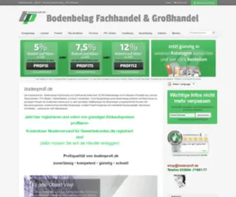 Bodenprofi.biz(Der Bodenbelag Fachhandel) Screenshot