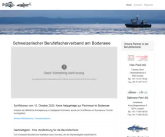 Bodensee-Fischer.ch(Schweizerischer Berufsfischerverband am Bodensee) Screenshot