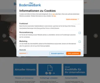 Bodenseebank.de(Startseite) Screenshot