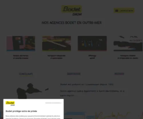 Bodet-Drom.com(Bodet SA est une entreprise spécialisée dans 4 activités) Screenshot